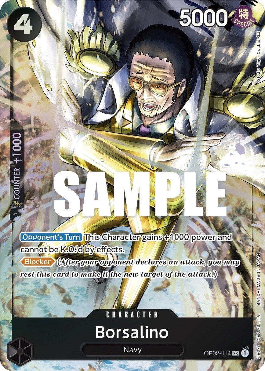 Borsalino (Alternate Art) (2114) (OP02) - One Piece Card Game Single