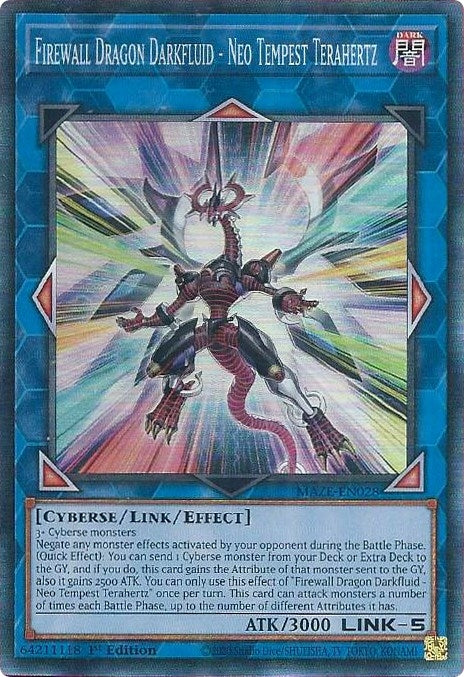 Firewall Dragon Darkfluid - Neo Tempest Terahertz (CR) (28) (MAZE) - YuGiOh Single