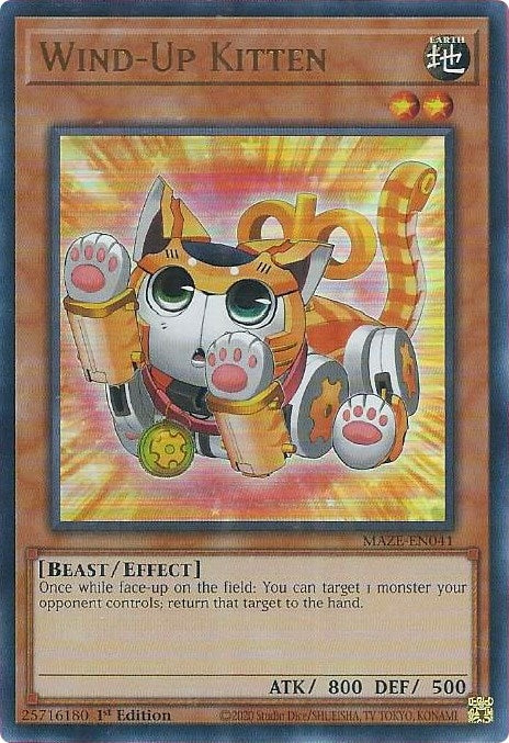 Wind-Up Kitten (41) (MAZE) - YuGiOh Single