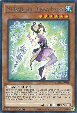 Mudan the Rikka Fairy (48) (MAZE) - YuGiOh Single
