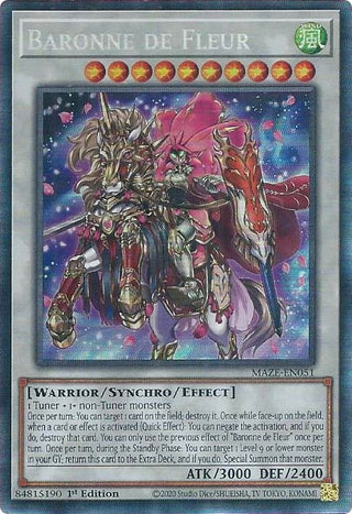 Baronne de Fleur (CR) (51) (MAZE) - YuGiOh Single
