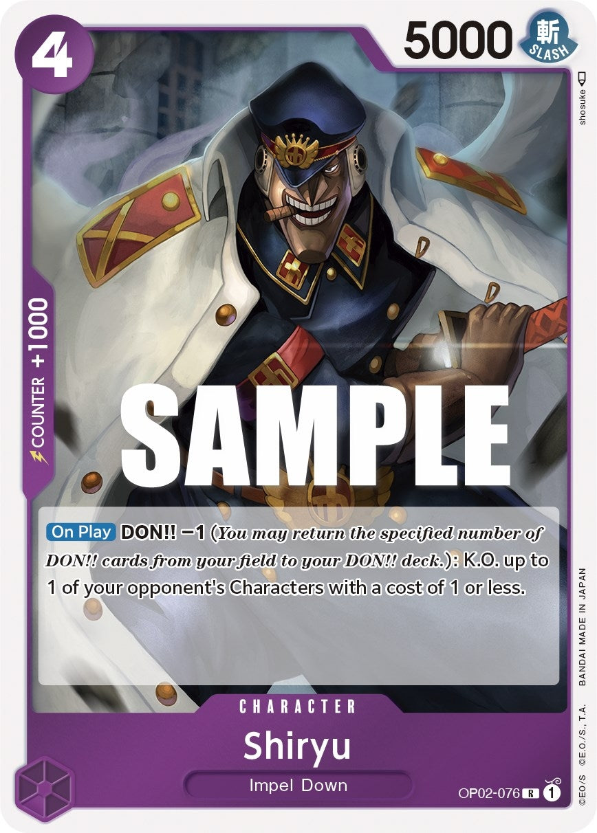 Shiryu (2076) (OP02) - One Piece Card Game Single