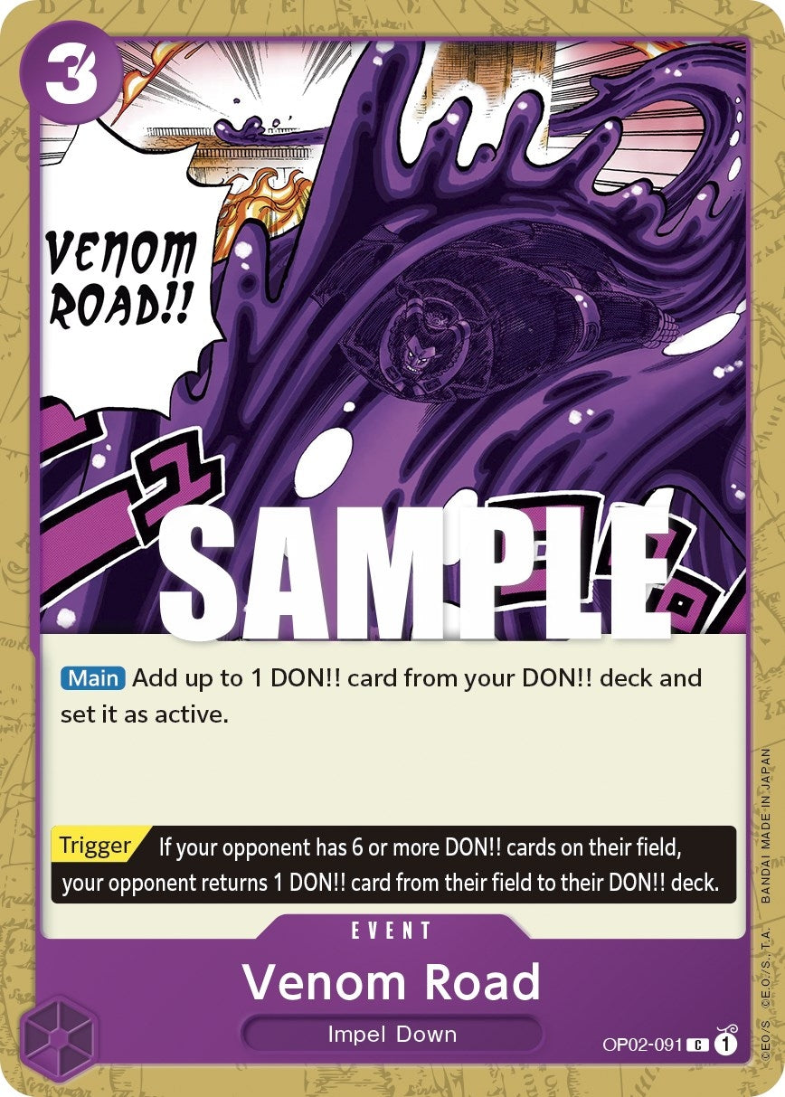 Venom Road (2091) (OP02) - One Piece Card Game Single
