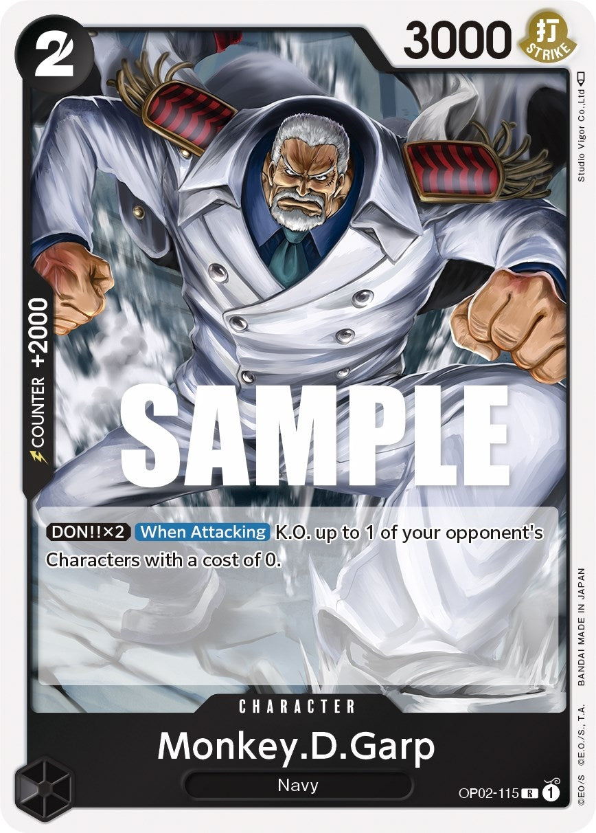 Monkey.D.Garp (115) (2115) (OP02) - One Piece Card Game Single