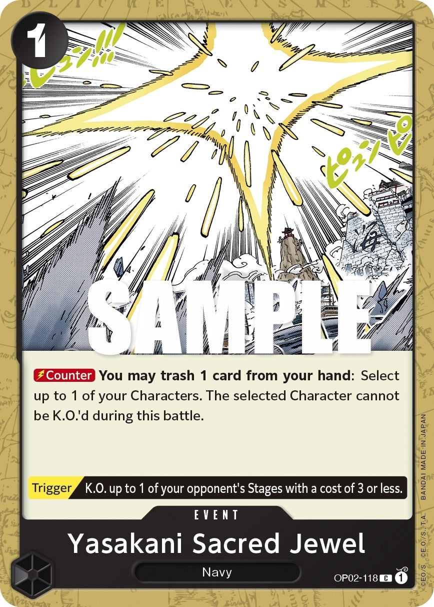 Yasakani Sacred Jewel (2118) (OP02) - One Piece Card Game Single