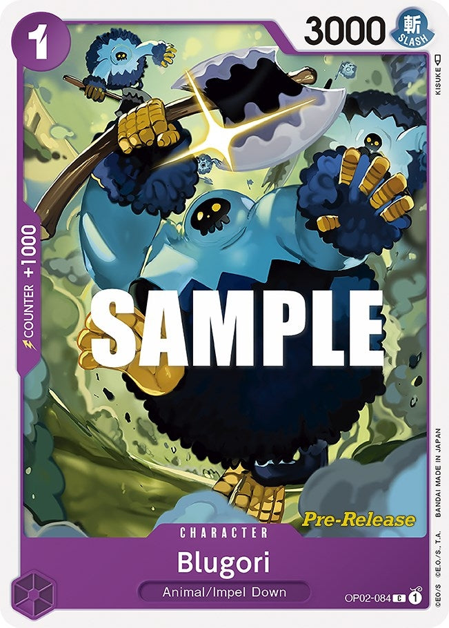 Blugori (2084) (OP02 PRE) - One Piece Card Game Single
