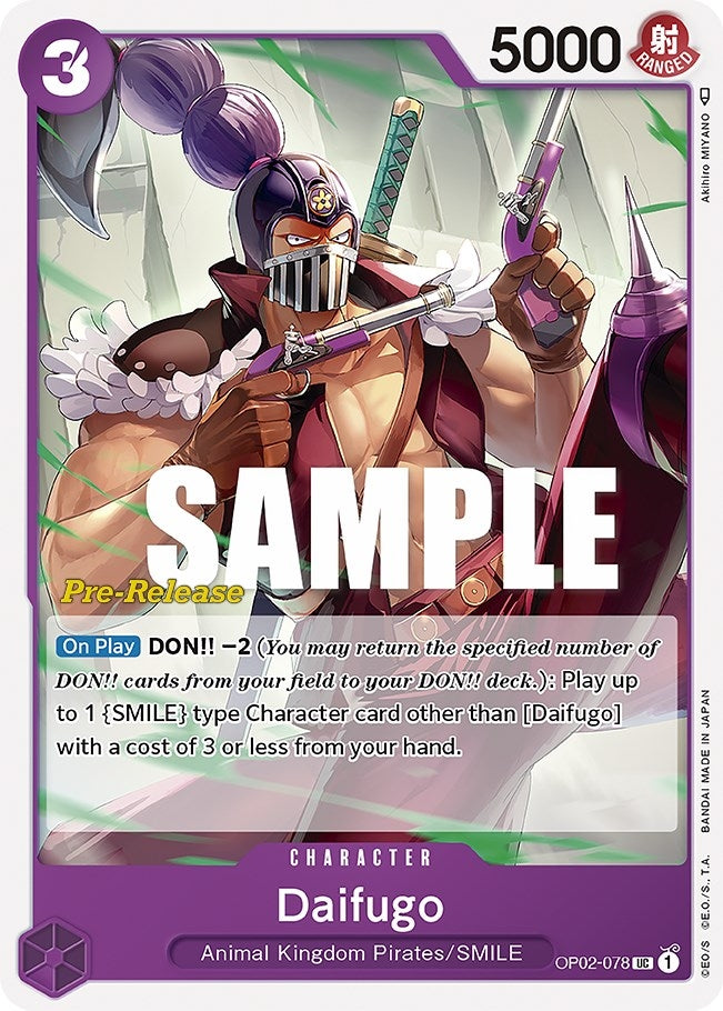 Daifugo (2078) (OP02 PRE) - One Piece Card Game Single