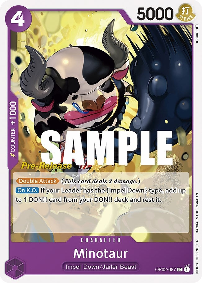 Minotaur (2087) (OP02 PRE) - One Piece Card Game Single