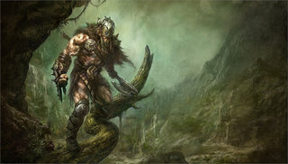 Aleksi Briclot Planeswalker Playmat for Magic: The Gathering (Kickstarter Exclusive) - Garruk Wildspeaker - Playmats