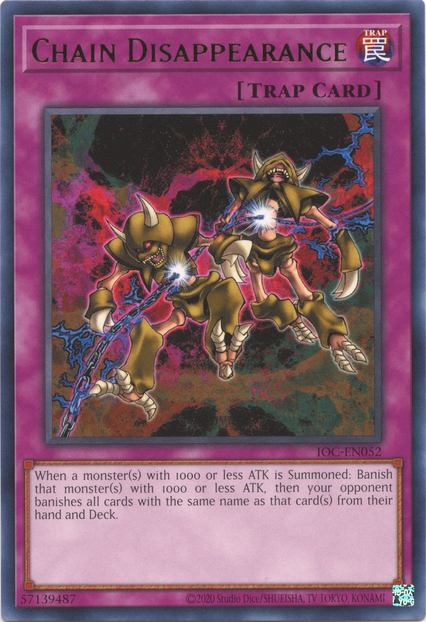 Chain Disappearance (52) (IOC-EN) - YuGiOh Single