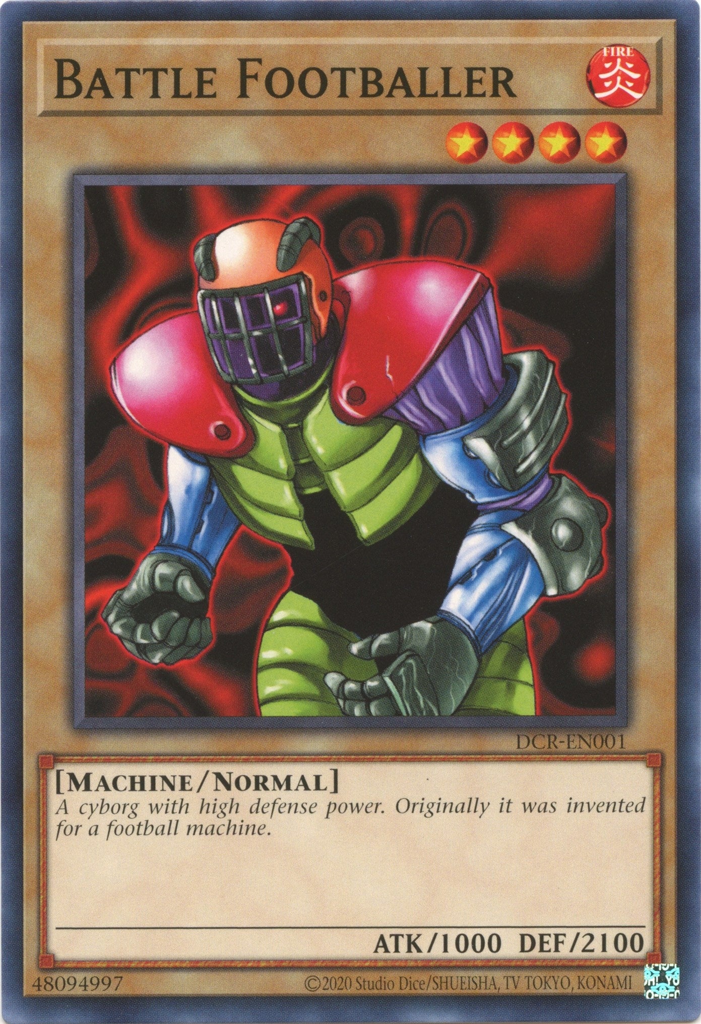 Battle Footballer (1) (DCR-EN) - YuGiOh Single
