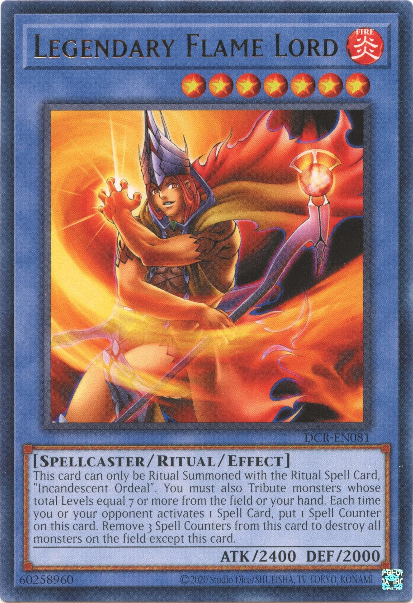 Legendary Flame Lord (81) (DCR-EN) - YuGiOh Single
