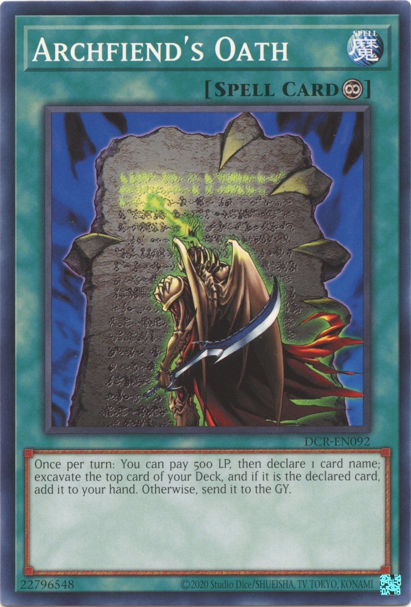 Archfiend’s Oath (92) (DCR-EN) - YuGiOh Single
