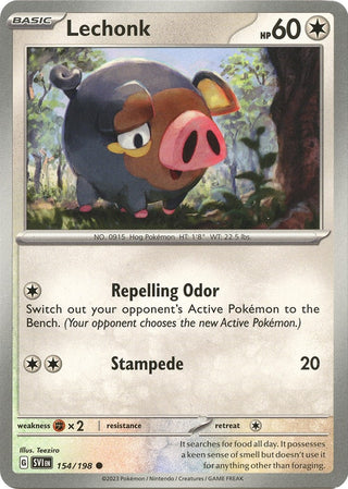Image for Lechonk (154/198) (SV01: Scarlet & Violet Base Set) - Pokemon