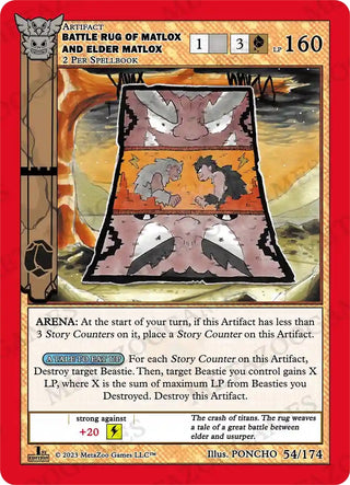 Battle Rug of Matlox and Elder Matlox (54) (NATFE) - MetaZoo Single