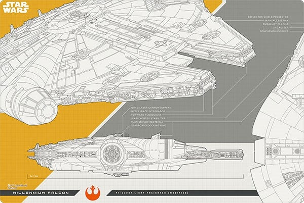 Bushiroad Rubber Mat Collection V2 Vol.575: STAR WARS - Millennium Falcon (2575) - Playmats Sealed