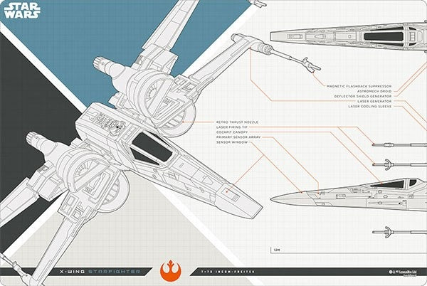 Bushiroad Rubber Mat Collection V2 Vol.576: STAR WARS - X-wing Starfighter (2576) - Playmats Sealed