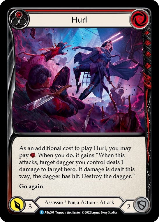 Hurl (Red) (7) - Flesh and Blood TCG Single