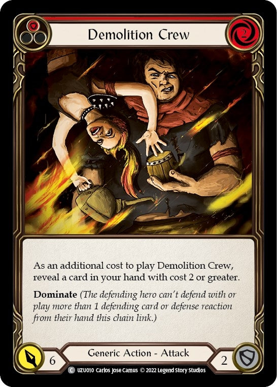 Demolition Crew (Red) (10) - Flesh and Blood TCG Single