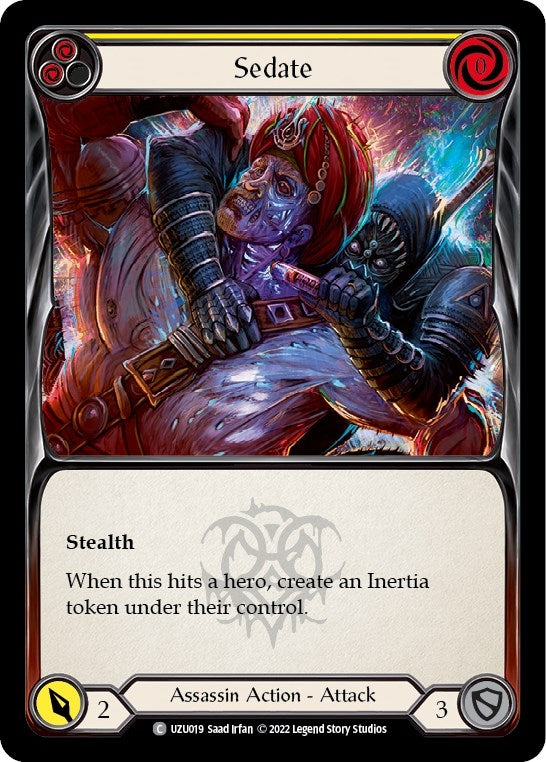 Sedate (Yellow) (19) - Flesh and Blood TCG Single