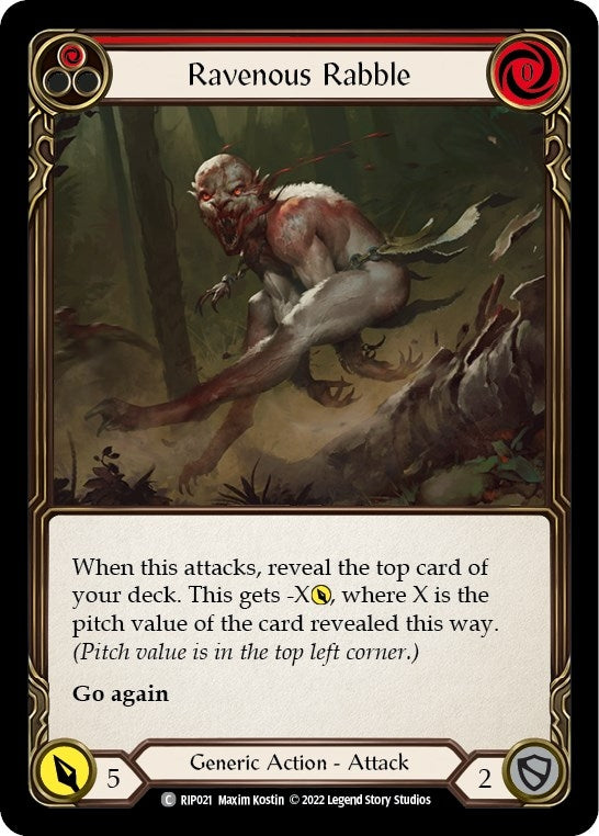 Ravenous Rabble (Red) (21) - Flesh and Blood TCG Single