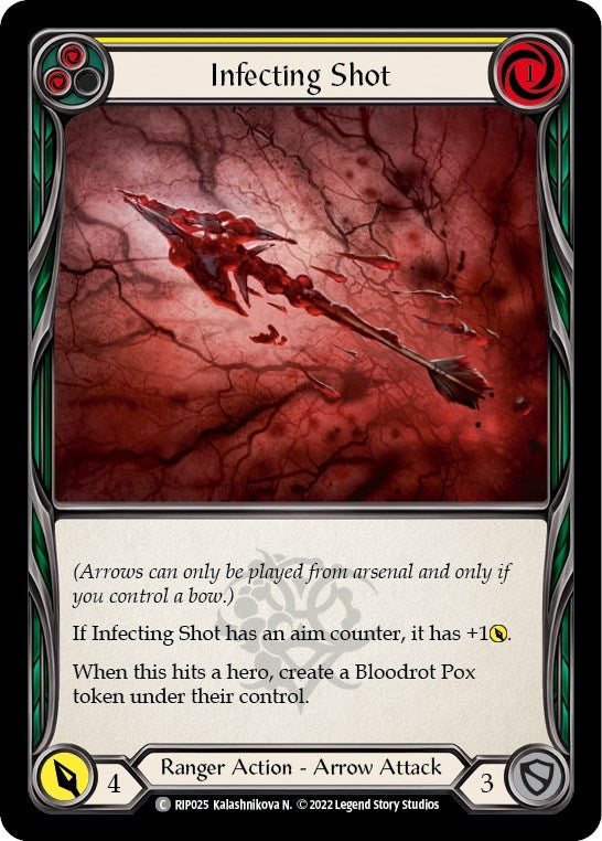 Infecting Shot (Yellow) (25) - Flesh and Blood TCG Single