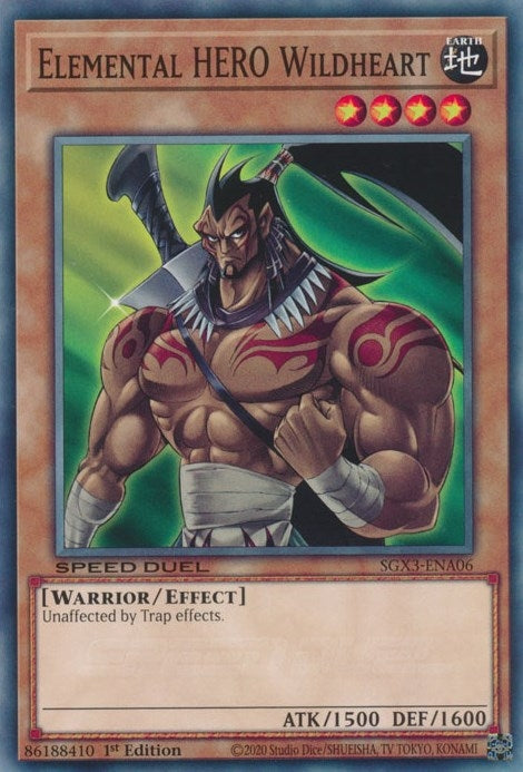 Elemental HERO Wildheart (306) (SGX3) - YuGiOh Single