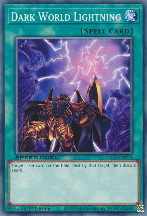 Dark World Lightning (316) (SGX3) - YuGiOh Single