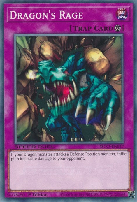 Dragon’s Rage (317) (SGX3) - YuGiOh Single