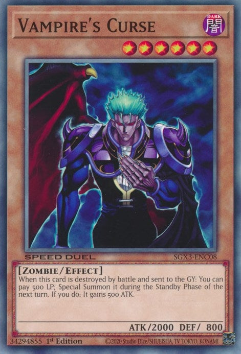 Vampire’s Curse (308) (SGX3) - YuGiOh Single