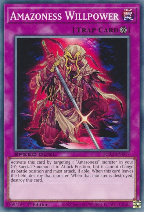 Amazoness Willpower (317) (SGX3) - YuGiOh Single