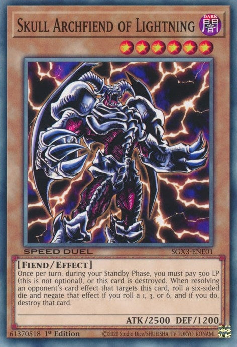 Skull Archfiend of Lightning (301) (SGX3) - YuGiOh Single