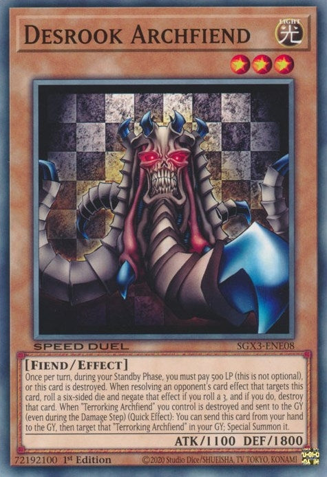 Desrook Archfiend (308) (SGX3) - YuGiOh Single