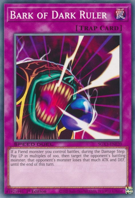 Bark of Dark Ruler (320) (SGX3) - YuGiOh Single