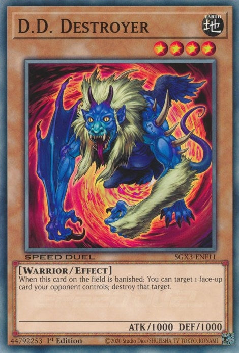 D.D. Destroyer (311) (SGX3) - YuGiOh Single