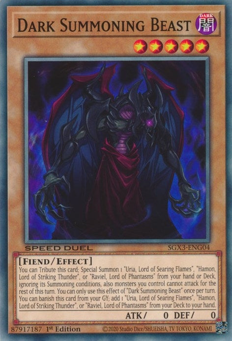 Dark Summoning Beast (304) (SGX3) - YuGiOh Single