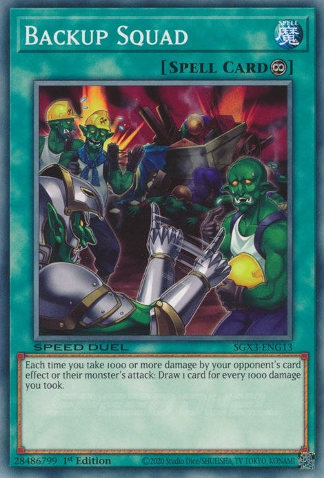 Backup Squad (313) (SGX3) - YuGiOh Single