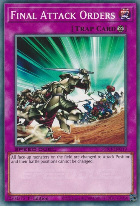 Final Attack Orders (319) (SGX3) - YuGiOh Single