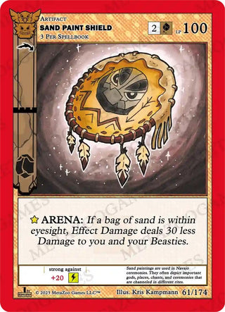 Sand Paint Shield (61) (NATFE) - MetaZoo Single