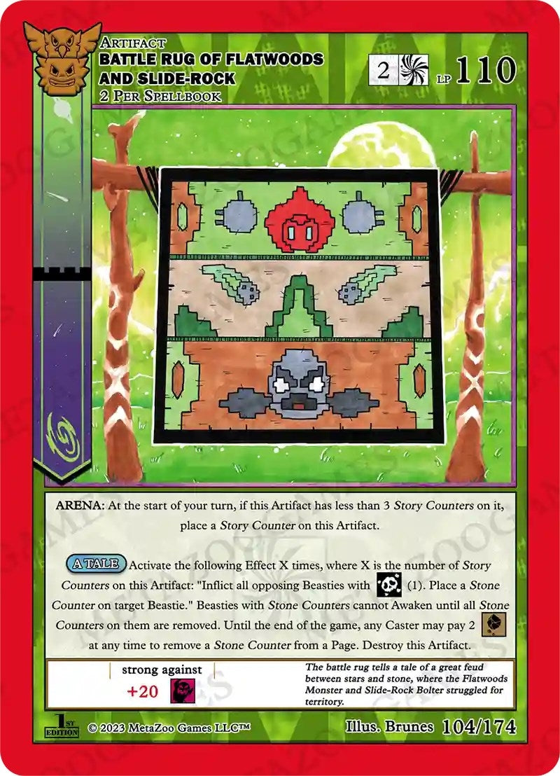 Battle Rug of Flatwoods and Slide-Rock (104) (NATFE) - MetaZoo Single