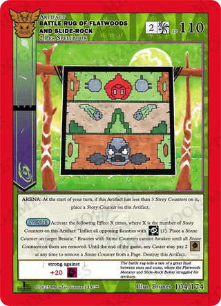 Battle Rug of Flatwoods and Slide-Rock (104) (NATFE) - MetaZoo Single