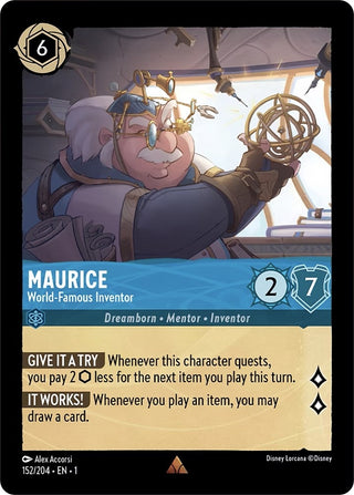 Maurice - World-Famous Inventor (152) (1) - Disney Lorcana Single