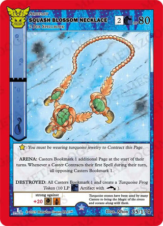 Squash Blossom Necklace (35) (NATFE) - MetaZoo Single
