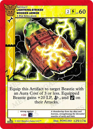 Lightning-Striked Wooden Armor (125) (NATFE) - MetaZoo Single