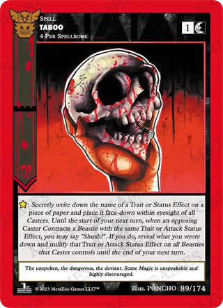 Taboo (89) (NATFE) - MetaZoo Single