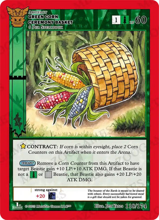 Green Corn Ceremony Basket (118) (NATFE) - MetaZoo Single