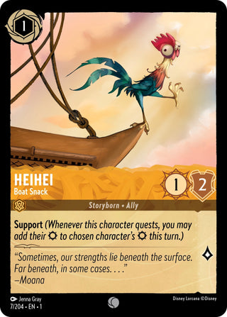 Heihei - Boat Snack (7) (1) - Disney Lorcana Single