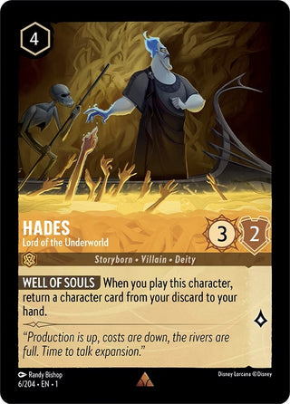 Hades - Lord of the Underworld (6) (1) - Disney Lorcana Single