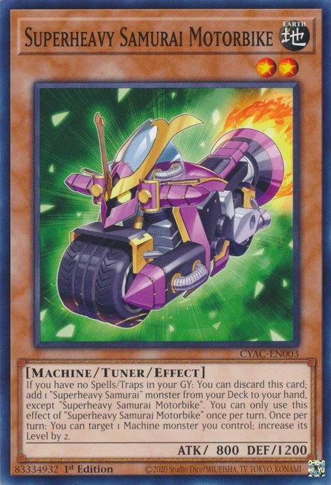 Superheavy Samurai Motorbike (3) (CYAC) - YuGiOh Single