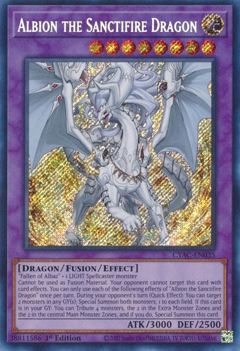 Albion the Sanctifire Dragon (35) (CYAC) - YuGiOh Single